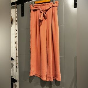 Wide leg crop pant High Rise